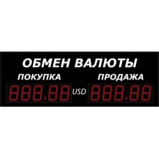Уличное табло обмена валют Р-8х1-350