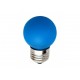 Лампа шар светодиодная e27 3 LED 45мм - синий для белт-лайт