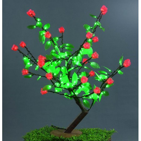 Светодиодное дерево "Сакура с зелеными листьями" LED-CBL-Table(NEW)-R 