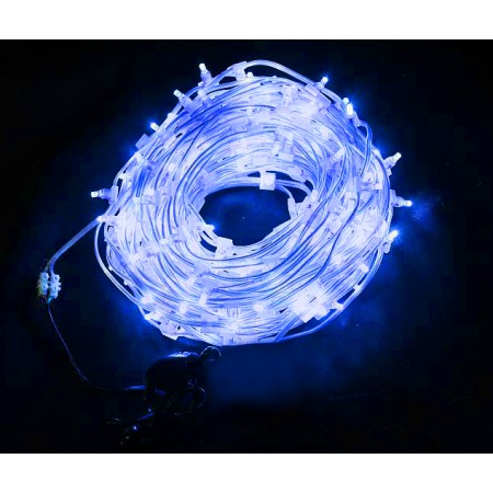 Клип-лайт светодиодный LED-LP-100M-12V-B синий, 100 метров, без трансформатора, прозрачный провод