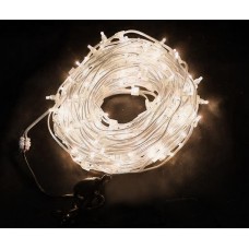 Клип-лайт светодиодный LED-LP-100M-12V-WW теплый белый, 100 метров, без трансформатора, прозрачный провод