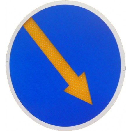 Светодиодный знак "Объезд препятствий-1500"