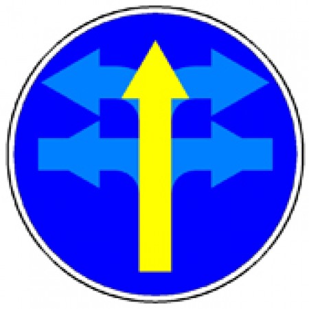 Управляемый светодиодный дорожный знак "Разрешенное направление движения" 4.1.1-4.1.6