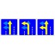 Управляемый светодиодный дорожный знак "Разрешенное движение по полосам" 5.15.1