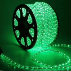 Дюралайт круглый зеленый LED-2W-220V-100M-G 13 мм 